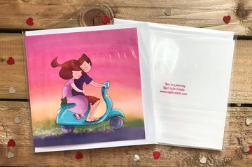 愛是場旅行 - 插畫卡片