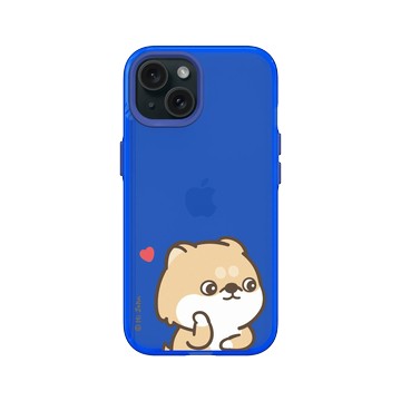 iPhone 15 Clear 激光藍 - 嗨小強 Hi John - 情侶款-柴柴