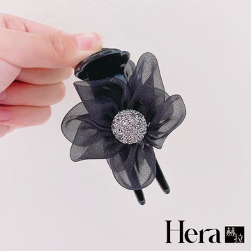 【Hera 赫拉】水鑽大花朵香蕉夾 兩入組 L111080911