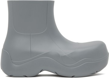 Bottega Veneta 灰色 Puddle 踝靴