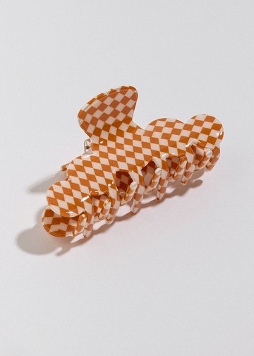 雲朵格紋・沙夾