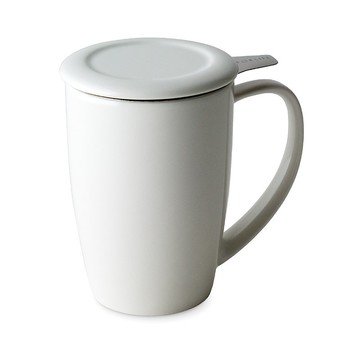 【節日送禮】美國FORLIFE圓滑/ 濾網泡茶杯組-白