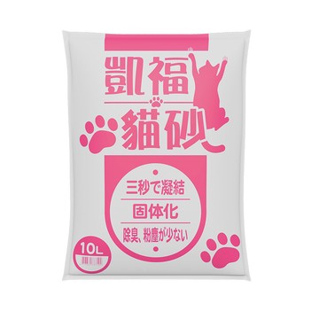 凱福快速凝結貓砂（礦砂）50L/箱。10L/包，共5包。_廠商直送