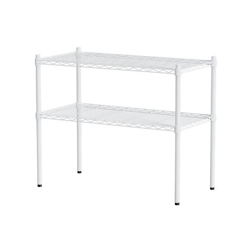 【Y HOUSE】90x45x75公分 輕型兩層鐵架 鐵力士架 層架-烤漆白