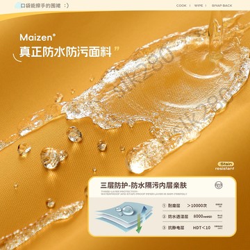 🔥slk嚴選🔥購滿199出貨備美廚房圍裙家用防水防油污罩衣女外穿做飯專用長袖餐飲工作服嚴選