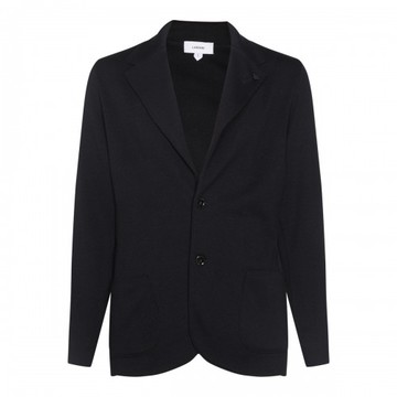 Lardini - Navy Blue Wool Blazer L