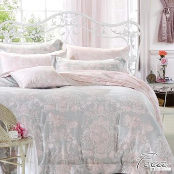 FOCA莫妮卡 加大-3M專利吸濕排汗天絲四件式兩用被床包組