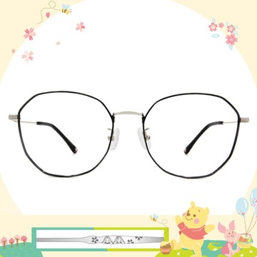Disney花現春天│蕊蜜花栗鼠 多邊框眼鏡✿經典黑