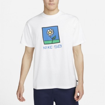 S.G NIKE SB FB8139-100 白 小花 花朵 塗鴉 大LOGO 寬鬆 小標 短袖 短T 男生