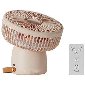 SOTHING 向物 多功能風扇 鈴蘭 無線移動版 4000mAh電池 5V-1A 17*17*15.6 CM  DSHJ-S-2118A  杏色
