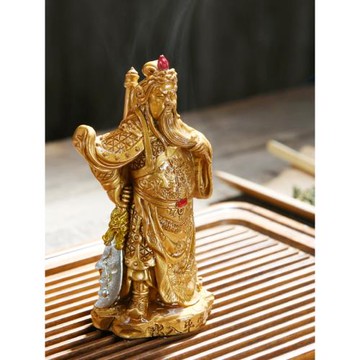 變色關公茶寵小擺件精品可養茶具茶桌茶臺茶藝迷你干泡茶臺裝飾品