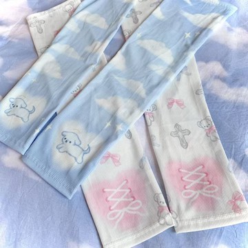 【台灣出貨】📢夏季天使小動物小衆軟妹可愛y2k冰絲防曬袖套冰袖夏日防曬  騎車袖套 冰涼袖套