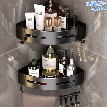 【免打孔壁掛】浴室置物架 衛生間置物架 三角置物架 轉角收納架 壁掛式收納 洗手間收納 太空鋁材質 強力粘膠 防水防鏽 節省空間