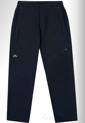 KAPPA 23中性防風雨長褲 軍綠/黑  旅行 戶外 登山長褲 #351G7NW