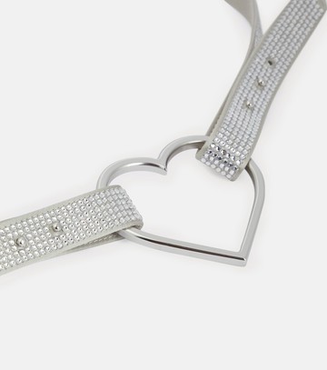 Blumarine Heart crystal-embellished belt