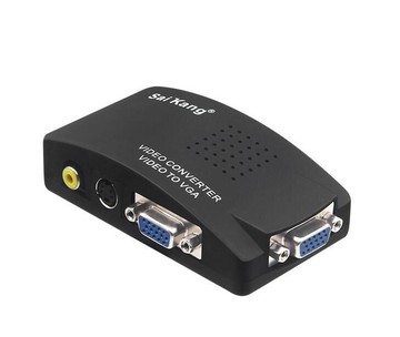 樂天精選 AV轉VGA轉換器線機頂盒轉視頻改電腦液晶顯示器顯示屏看電視