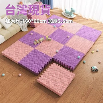 加大加厚巧拼地墊 60*60*2.5公分  隔音隔涼防摔 運動墊 遊戲墊 防摔 防潮 防滑 爬爬墊 爬行墊 榻榻米墊子