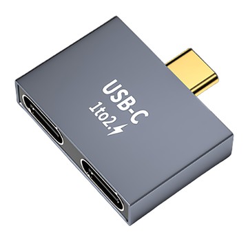 UniSync MacBook Pro/Air Type-C轉雙Type-C 10GB轉接器  1個  單一商品