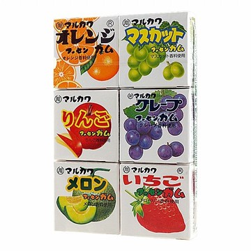 丸川 古早味水果風味口香糖(5.4gX6入)【小三美日】 DS015762 糖果