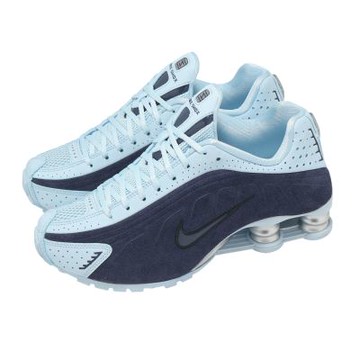 Nike 休閒鞋 Wmns Shox R4 女鞋 紫 藍 彈簧鞋 復古 HQ7739-500