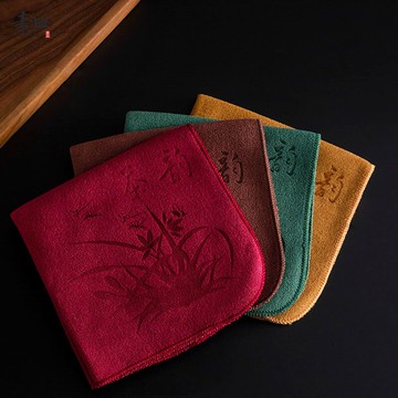 茶巾吸水加厚茶布泡茶茶具配件茶臺專用毛巾高檔禪意茶道桌布茶布