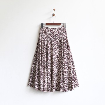 【蛋植物古著】山茶舞曲印花古著長裙