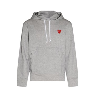 Comme Des Garcons Play - Grey Cotton Sweatshirt