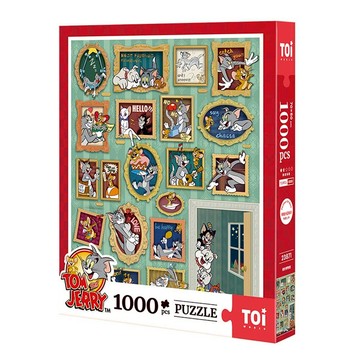 TOi圖益 湯姆與傑利拼圖 奇妙博物館 拼圖1000片 正版授權 粉絲收藏 桌遊玩具動漫卡通禮物推薦