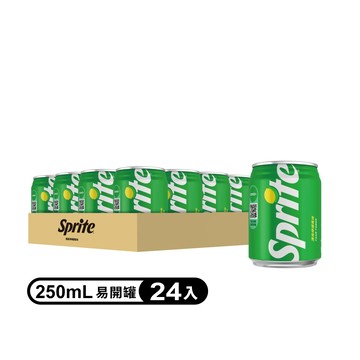 雪碧汽水易開罐250ml(24入)