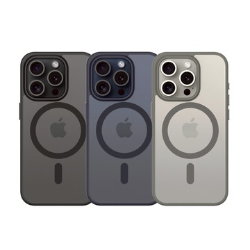 DAPPER⁺Pro 霧凝透光殼-磁吸式 iPhone 15 Pro/Max 15 Pro | 暗夜藍