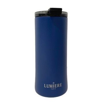 Lumiere Glamor 隨行保溫杯 雙層真空 陶瓷內膽 304不銹鋼  寶石藍  480ml  1個