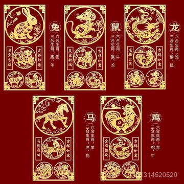 📣免運🔥臺灣出貨🔥十二生肖金屬貼紙虎年十二生肖守護鼠牛兔龍馬羊猴鷄狗創意貼紙