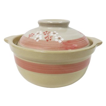 SILWA 西華 佐賀日式花繪砂鍋 19cm，導熱均勻，保溫效果佳，適用烤箱  1個