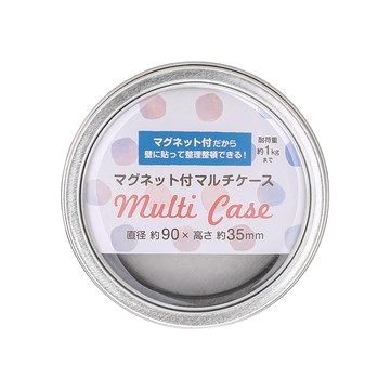 echo 日本不銹鋼磁鐵式收納盒9x3.5cm 磁吸方便 適用於廚房、辦公室、浴室等 小巧不佔空間  銀色  1個