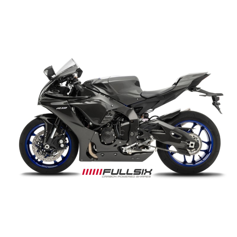 FULLSIX（フルシックス） ドライカーボン製 シングルシートカウル （FULLSIX製シートカウルを取り付けの方専用形状） YAMAHA YZF- R1 （15-19）（20-）（クリアコート（艶あり）×245Twill 綾織り） | LINEショッピング