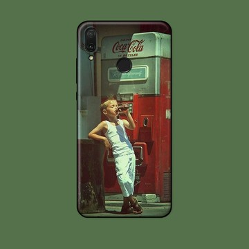 適用華為暢享10plus/max/8/8e/7s/9s/10s手機殼復古可樂男孩插畫