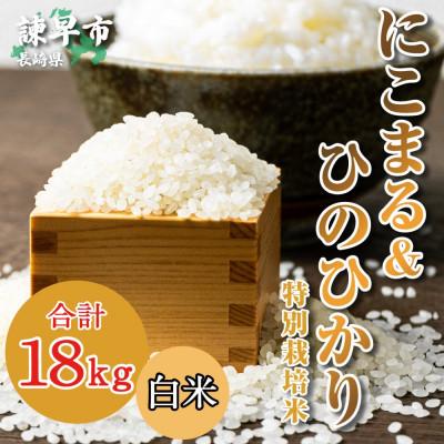 ふるさと納税 諫早市 特別栽培米　九州のこだわり米　食べ比べ(9kg×2)