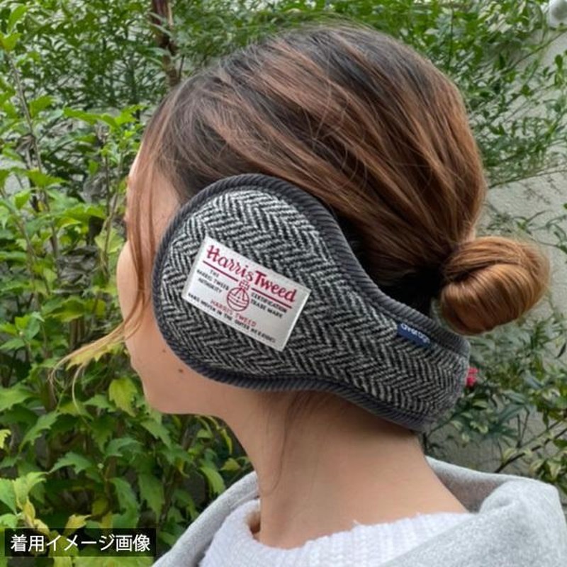 アベレージ average Ear Muffler “HARRIS TWEED” ヘリンボーン バック