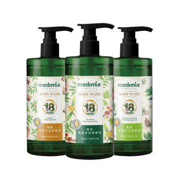 Medimix 阿育吠陀秘方美肌沐浴液態皂500ml 任選2入(包裝全新改版2.0/印度原廠授權)