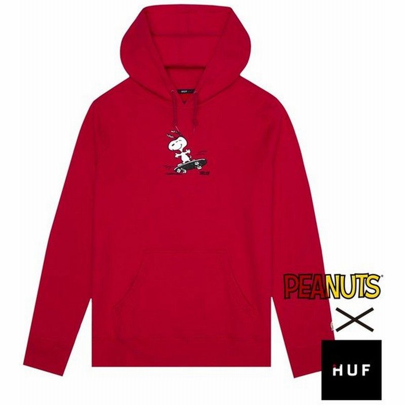 Huf ハフ X Peanuts ピーナッツ Snoopy Skates Hoodie パーカー Red 通販 Lineポイント最大0 5 Get Lineショッピング