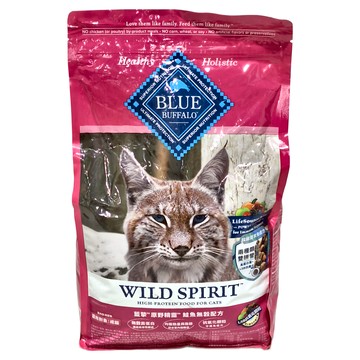 Blue Buffalo 藍buff 原野精靈 貓用成貓糧 無穀配方  鮭魚  1.8kg  1袋