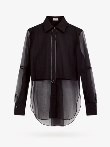 Voile shirt with monili profile - BRUNELLO CUCINELLI - gender_Woman