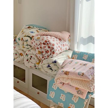 全棉大豆被冬被兒童被子卡通加厚保暖春秋被芯純棉豆豆被冬款棉被