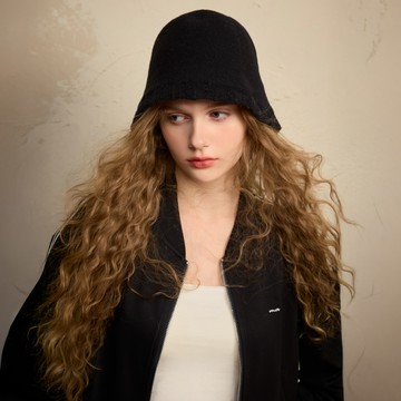 SO NICE 法式花邊針織100%羊毛漁夫帽