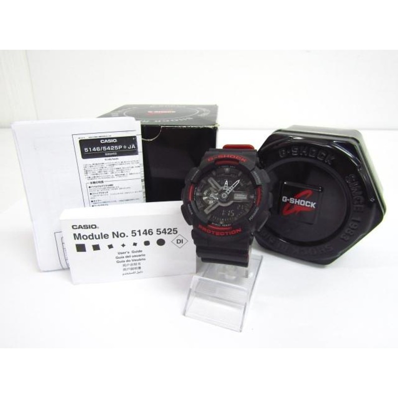 CASIO G-SHOCK カシオ G-ショック GA-110HR デジアナ腕時計 ブラック