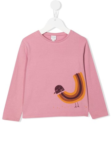 Knot - Chicken print t-shirt - kids - Cotton/Spandex/Elastane - 6 yrs - Pink