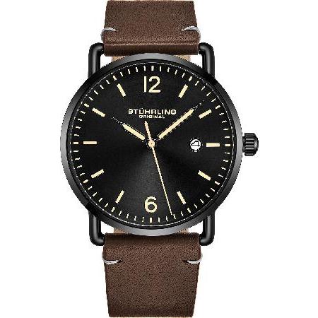 Stuhrling オリジナルメンズウォッチレザーまたはブレスレットウォッチ