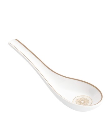 Christofle Porcelain Malmaison Platinum Impériale Chinese Spoon