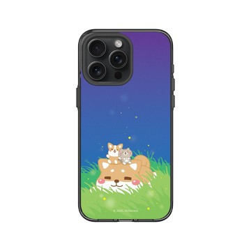 iPhone 15 Pro Max Clear 酷墨灰 - 柴語錄 Shiba Says - 頹在草地上的廢柴