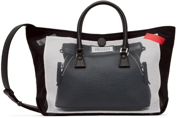 Maison Margiela 黑色 Trompe L'ail 5AC Micro 手提包